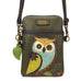 Owl A Cellphone Crossbody in Olive by Chala