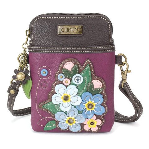 Forget Me Not Cellphone Crossbody in Purple