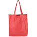 Margie Leather Tote and Shoulder Bag in Tomato