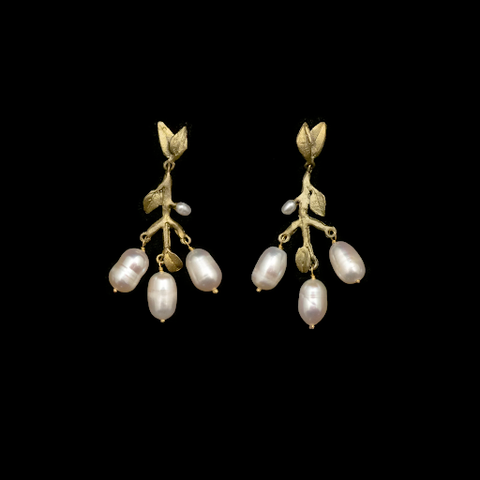 Victorian Vine Chandelier Post Earrings By Michael Michaud