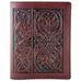Celtic Hounds Leather Composition Notebook in Wine