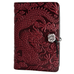 Large Leather Journal - Cloud Dragon in Wine