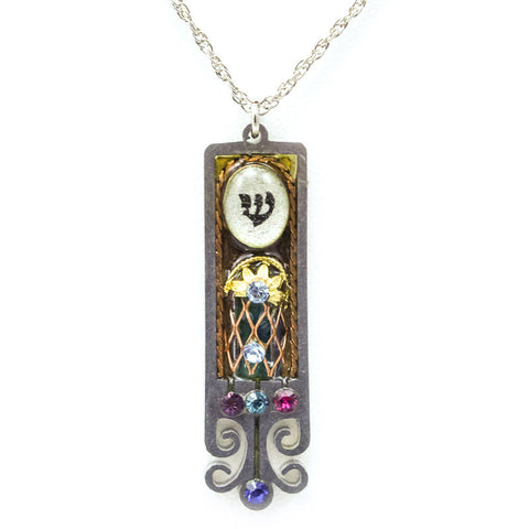 Garden Wall Mezuzah Necklace