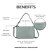 Stevie Leather Crossbody in Lemon