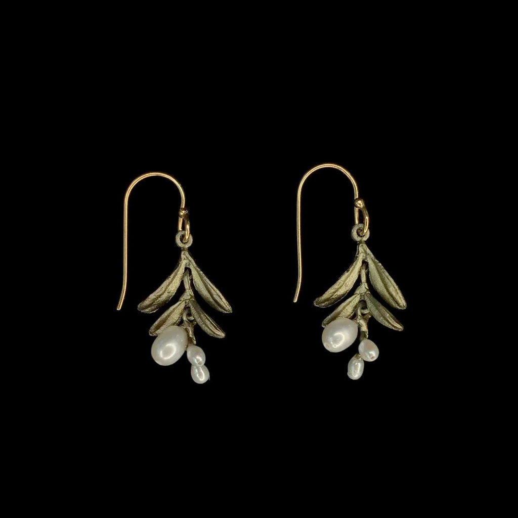 Garden Vine Dainty Wire Earrings by Michael Michaud