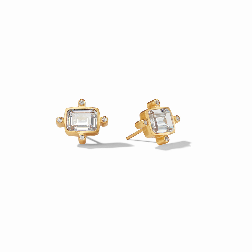 Clara Cubic Zirconia Stud Earrings by Julie Vos