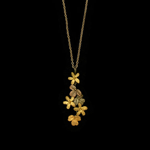 Wood Sorrel 16 Inch Pendant Necklace by Michael Michaud