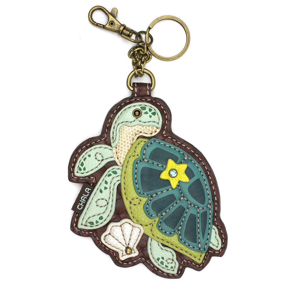 Turtle A Coin Purse and Key Chain by Chala