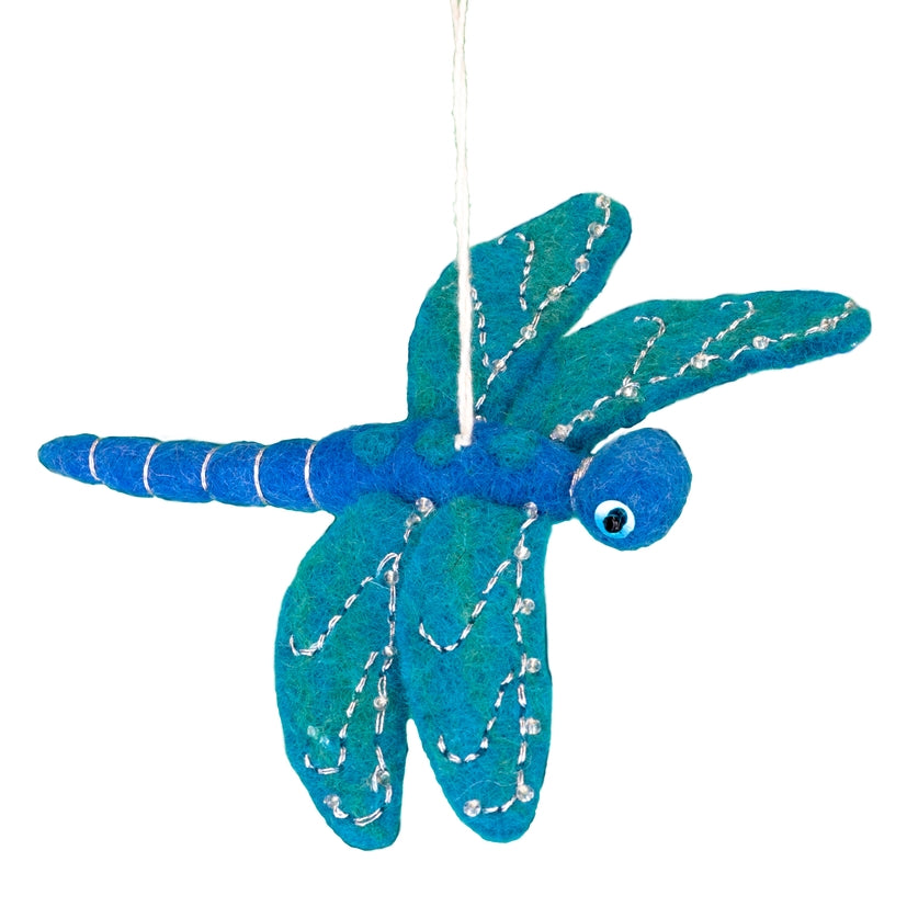 Dragonfly Wool Ornament