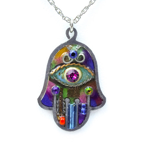 Jewel Horizon Hamsa Necklace
