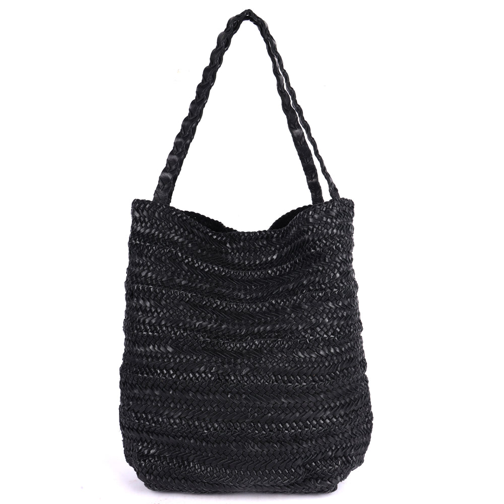 Studio Leather Tote in Black