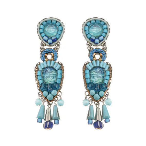 Cloudless Blue Bayou Artistic Blue Earrings by Ayala Bar