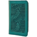 Dandelion Dragonfly Leather Checkbook in Teal