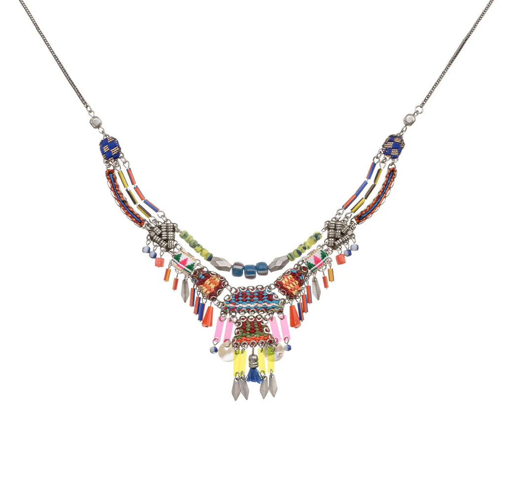 Prism African Dance Layered Boho Necklace by Ayala Bar