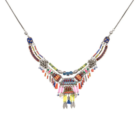 Prism African Dance Layered Boho Necklace by Ayala Bar