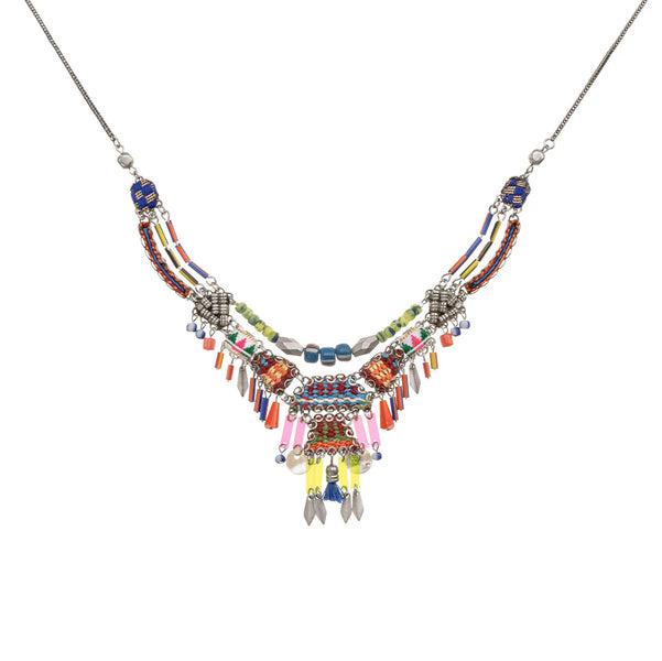 Prism African Dance Layered Boho Necklace by Ayala Bar