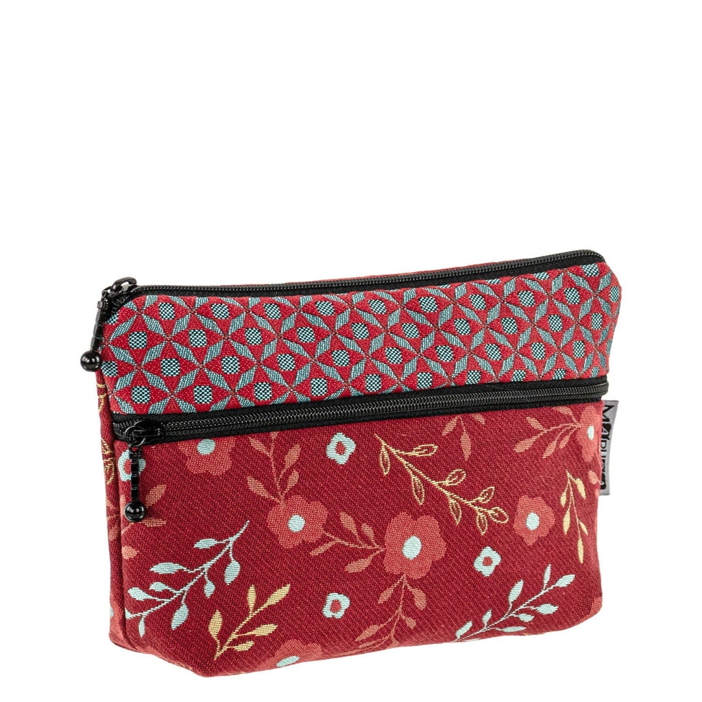 Maruca Cosmetic Bag in Floral Red