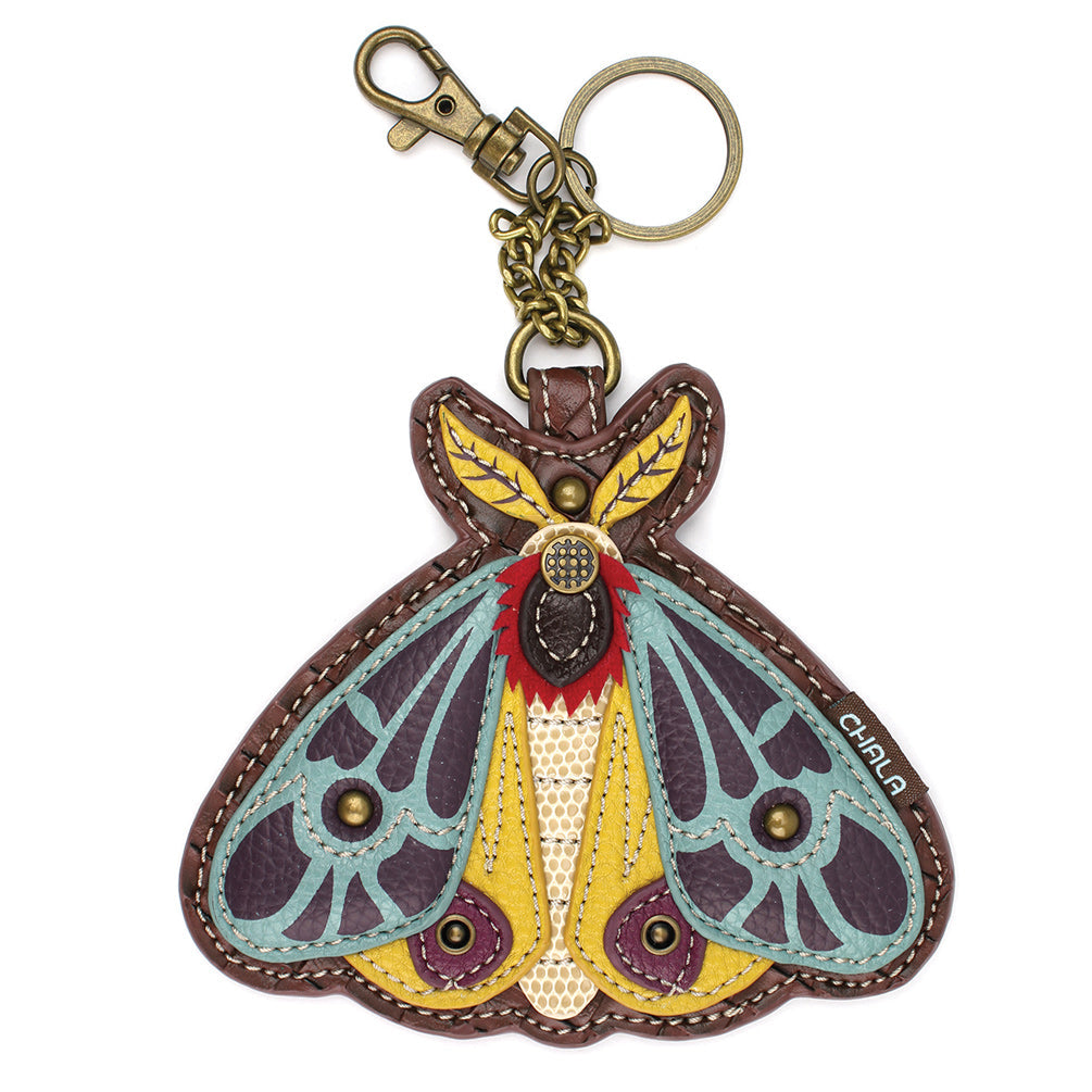 Moth Coin Purse and Key Chain by Chala