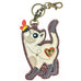 Slim Cat Coin Purse and Key Chain by Chala