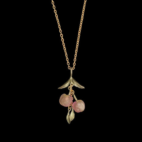 Peach Tree 16 Inch Adjustable Pendant Necklace by Michael Michaud