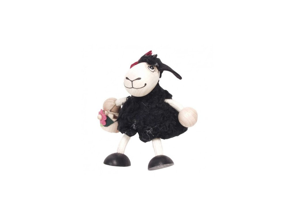 Lambgirl Black Handcrafted Wooden Jumpie