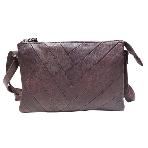 Sunny Leather Crossbody in Brown