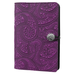 Small Leather Journal - Paisley in Orchid