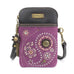 Paisley Dazzled Cellphone Crossbody in Purple