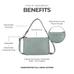 Stevie Leather Crossbody in Rosa