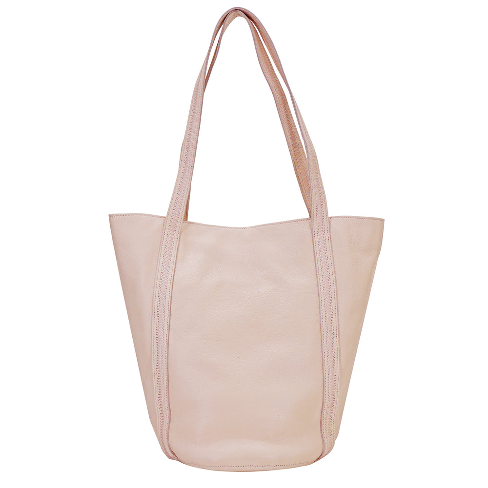 Kent Leather Tote in Rosa