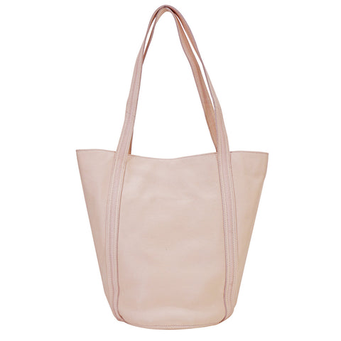 Kent Leather Tote in Rosa