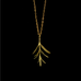 Petite Herb - Rosemary 16 Inch Adjustable Pendant Necklace by Michael Michaud