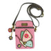 Butterfly Cellphone Crossbody in Guava