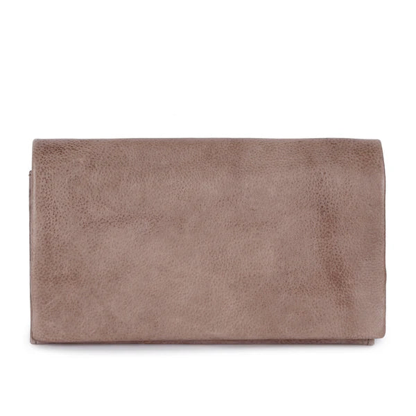 Eloise Leather Wallet in Mushroom