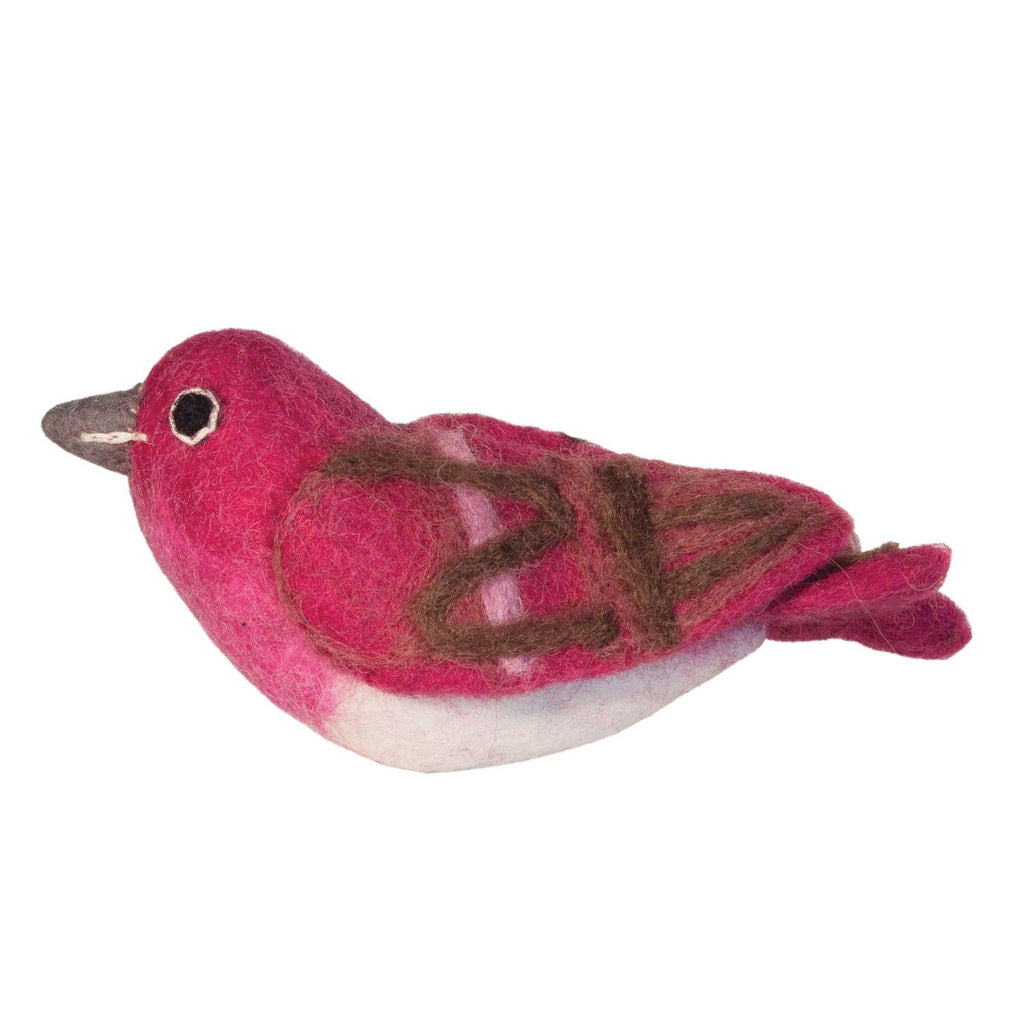 Purple Finch Wool Ornament