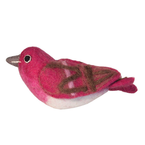 Purple Finch Wool Ornament