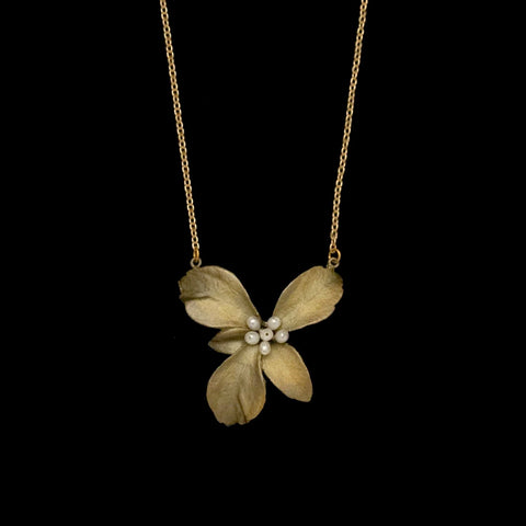 Pachysandra 16 Inch Adjustable Pendant Necklace by Firefly Jewelry