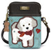 Poodle A CellPhone Crossbody in Blue by Chala
