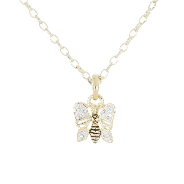 20th Anniversary Collection - Gold Butterfly Necklace by John Medeiros