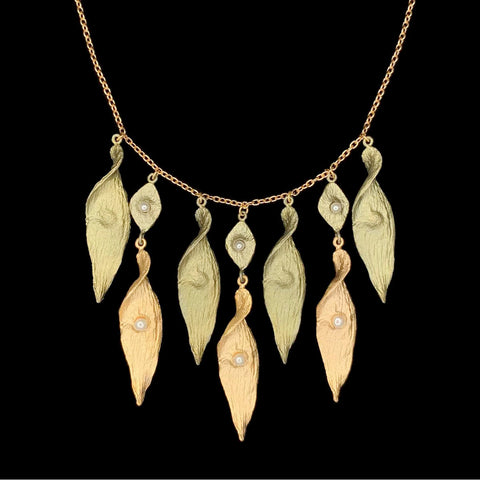 Spiral Pod 16" Adjustable Necklace by Michael Michaud