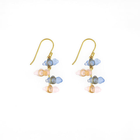 Cloud Dangle Wire Earrings by Michael Michaud
