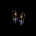 Blue Violet Wire Earrings by Michael Michaud