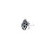 Sterling Silver Baroque Motif Teardrop Stud Earrings