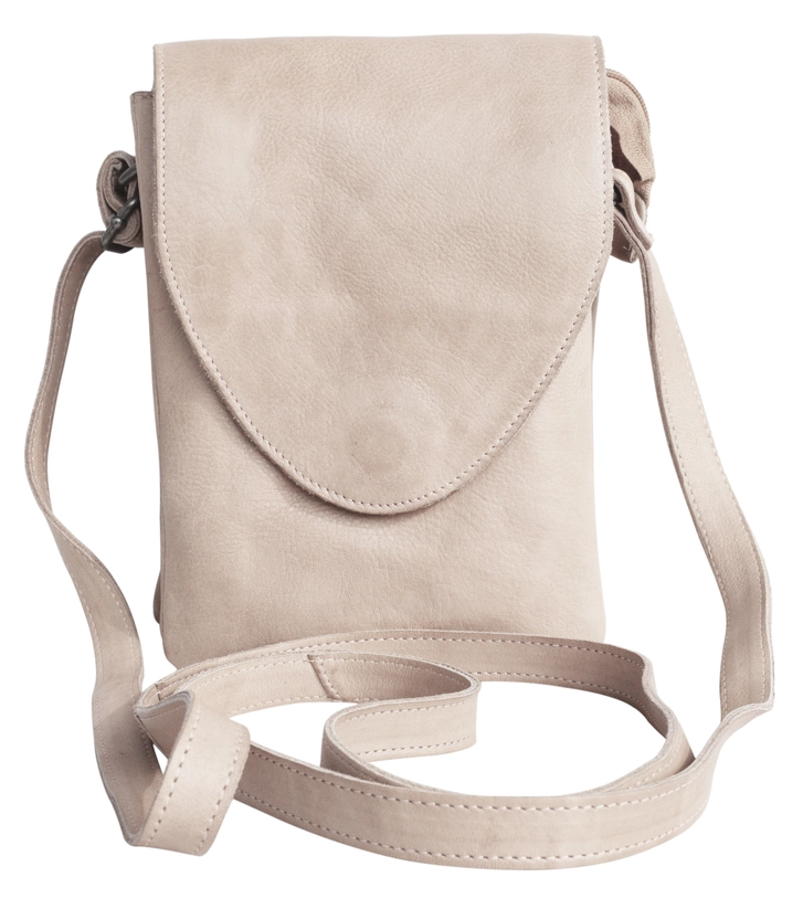 Pippa Leather Crossbody in Black