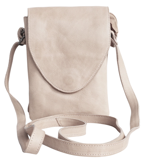 Pippa Leather Crossbody in Black