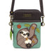Sloth Cellphone Crossbody in Teal by Chala