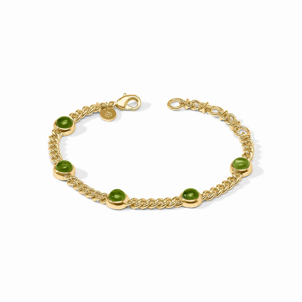 Dolce Delicate Bracelet in Iridescent Palmetto Green by Julie Vos
