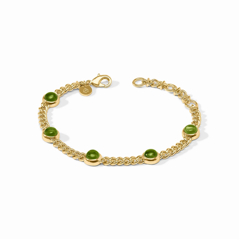 Dolce Delicate Bracelet in Iridescent Palmetto Green by Julie Vos