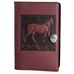 Large Leather Journal - Standing Horse in Wine
