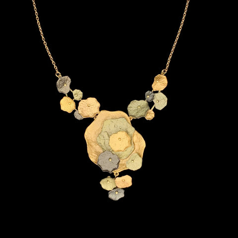 Nasturtium 16 Inch Adjustable Necklace by Michael Michaud